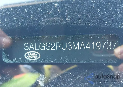 2021 Land Rover Range Rover Westminster z USA, uszkodzony, nr VIN SALGS2RU3MA419737